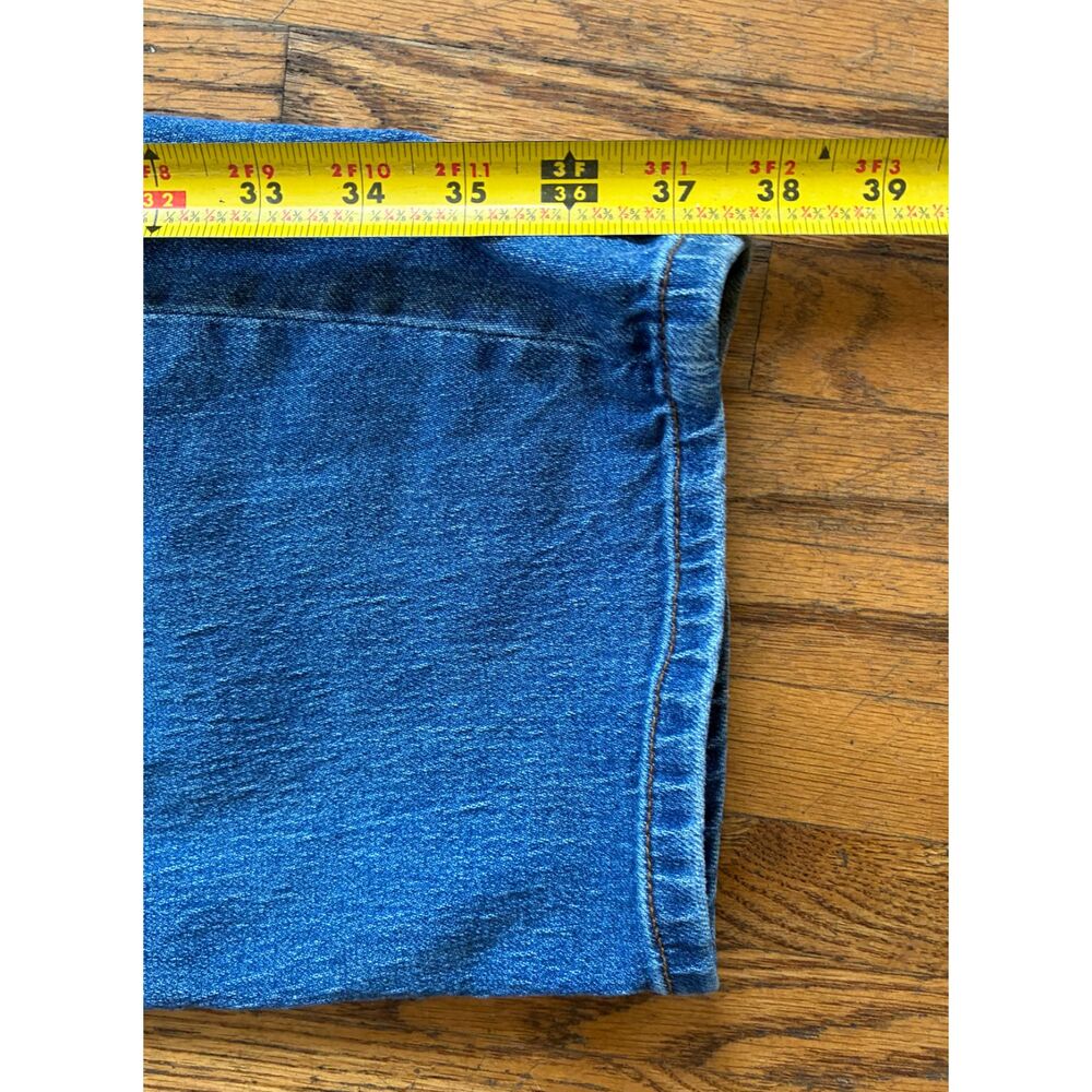 QUINCE Blue Bella Stretch Barrel Denim Jeans Pants Trousers Women's Size 26 - Picture 9 of 12